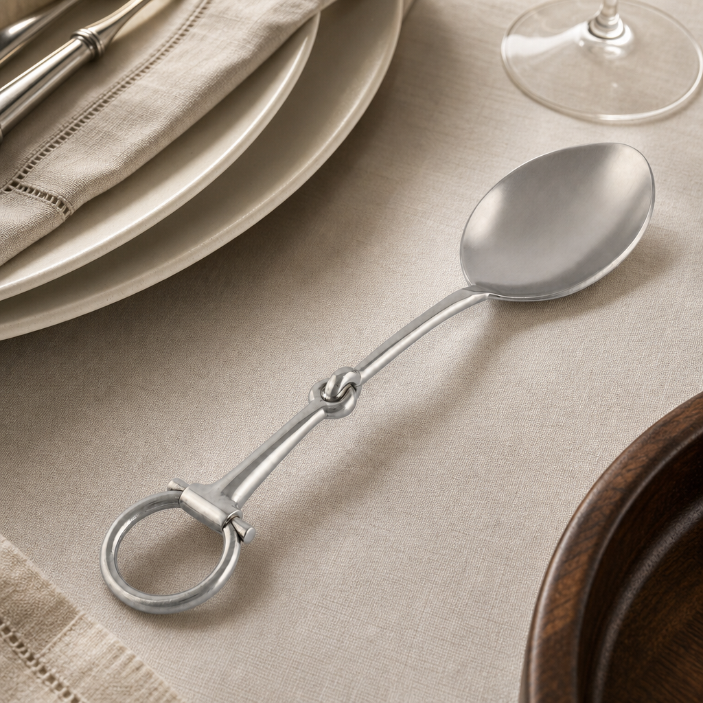 Bit Serving Spoon - Stainless Steel Matt Silver