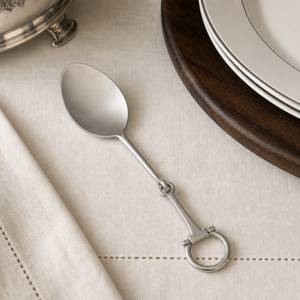 Bit Serving Spoon - Stainless Steel Matt Silver
