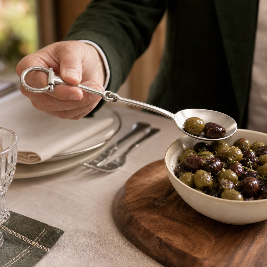 Bit Serving Spoon - Stainless Steel Matt Silver