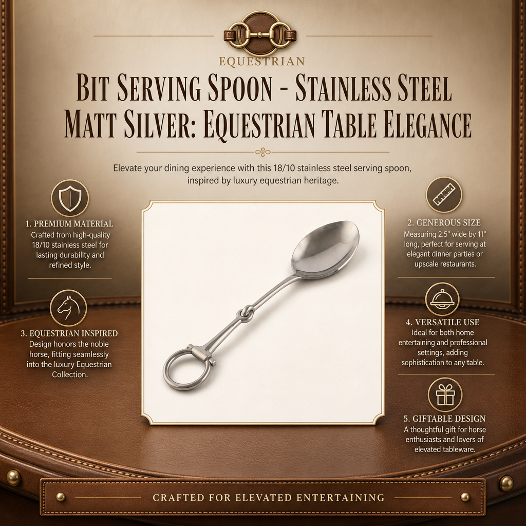 Bit Serving Spoon - Stainless Steel Matt Silver