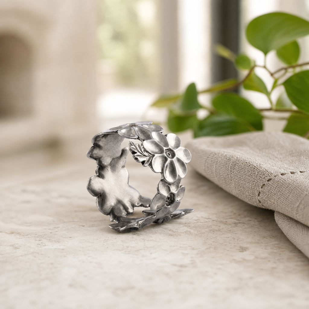 Lilacs Napkin Ring