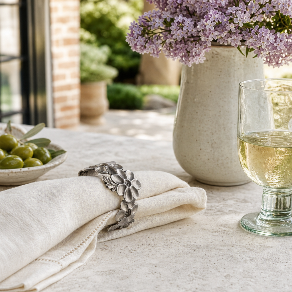Lilacs Napkin Ring