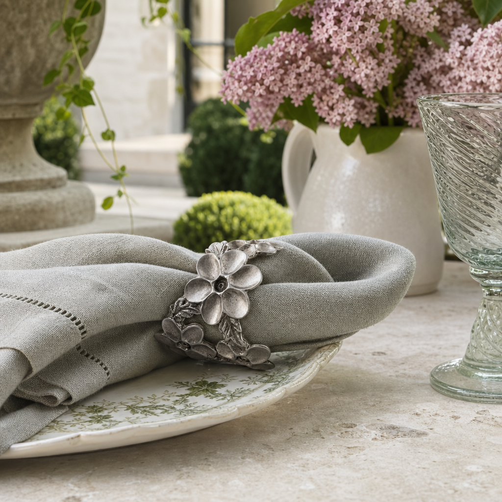 Lilacs Napkin Ring