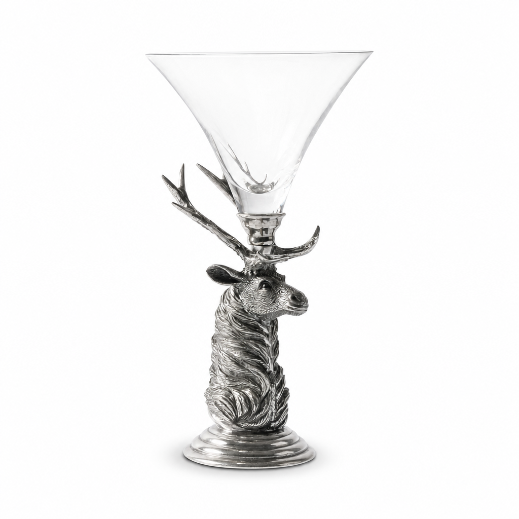 Elk Pewter Stem Cocktail Glass