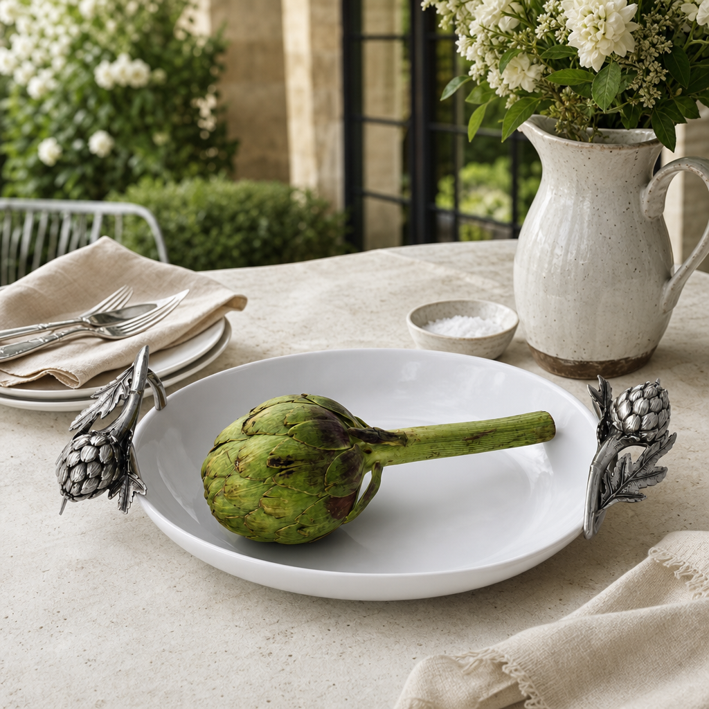 Artichoke Stoneware Serving Dish