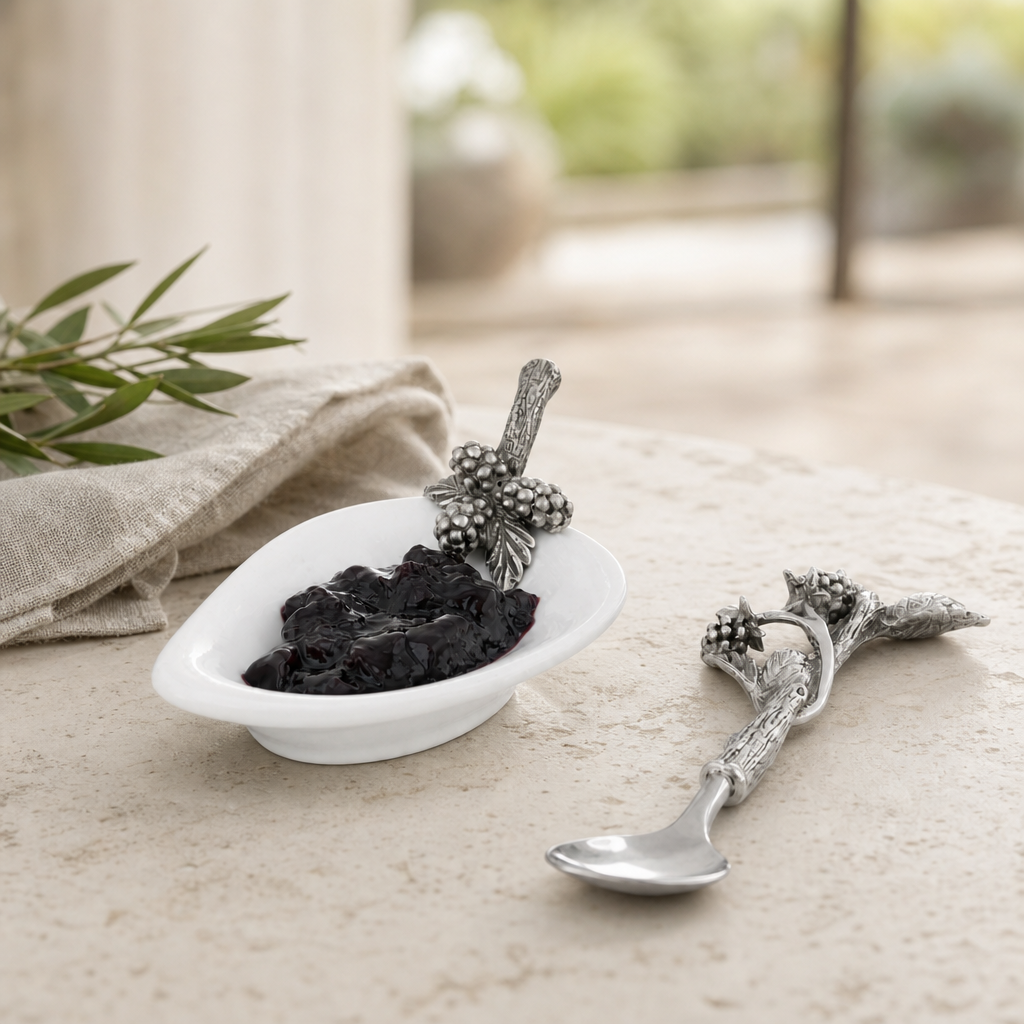 Blackberry Jam Server / Spoon Rest