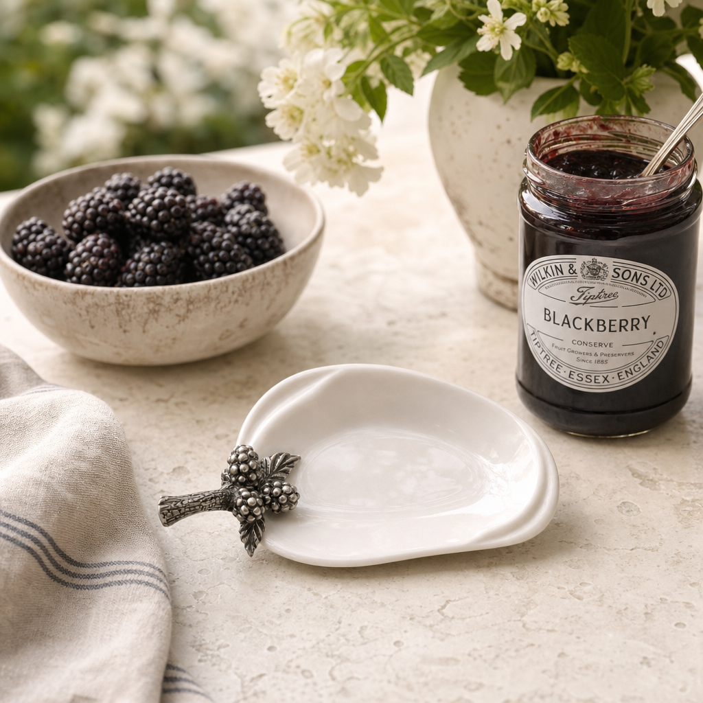 Blackberry Jam Server / Spoon Rest