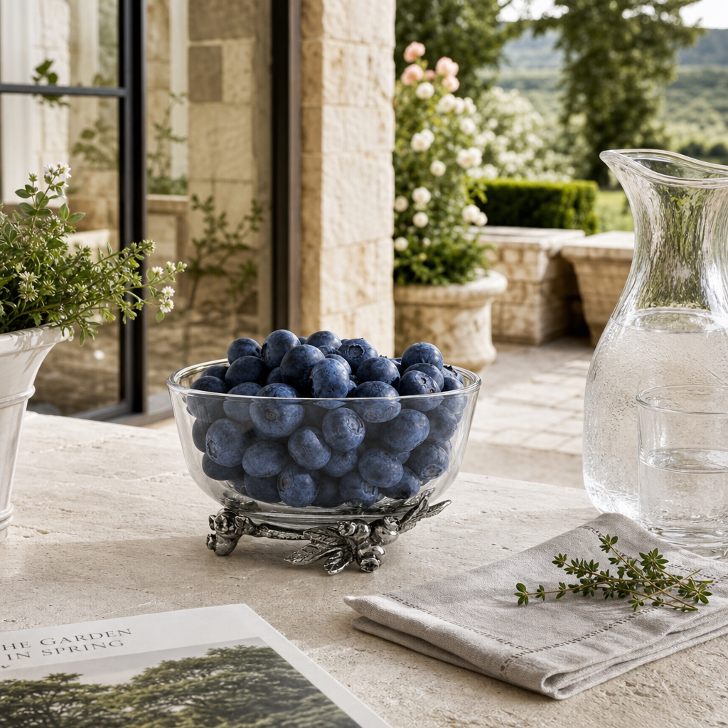 Blueberry Glass Bowl