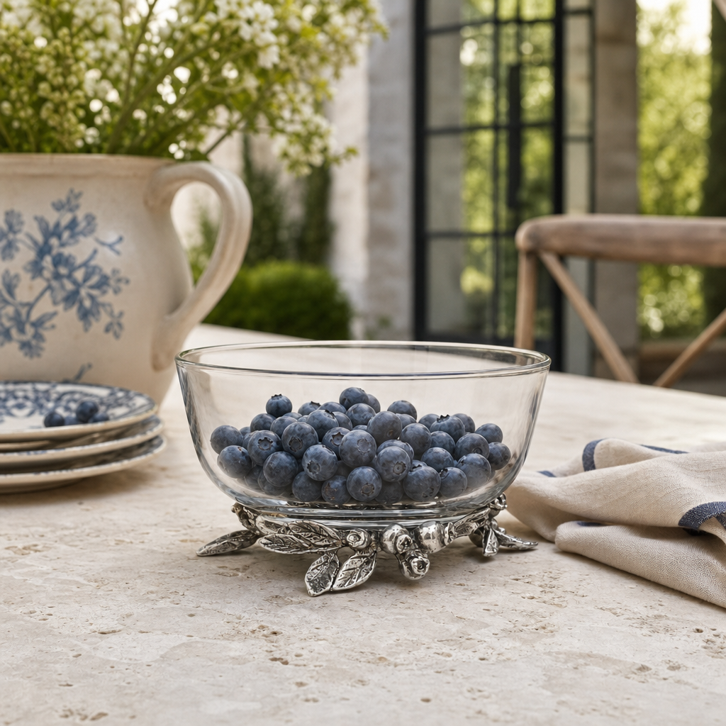 Blueberry Glass Bowl