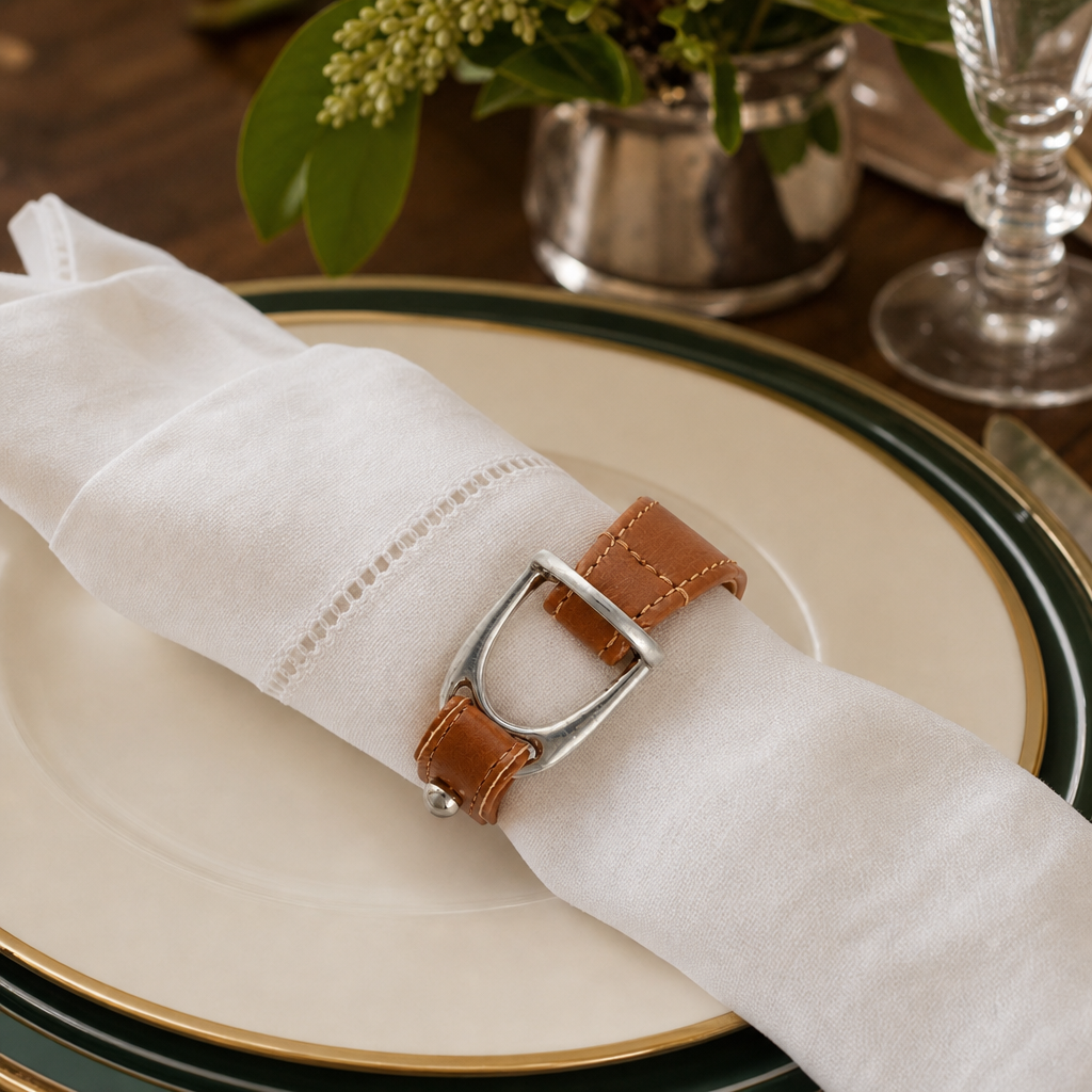 Stirrup Vegan Leather Napkin Ring