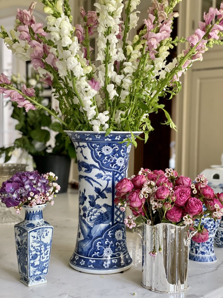 Ralph Vase Chinoiserie Bird and Floral Motif