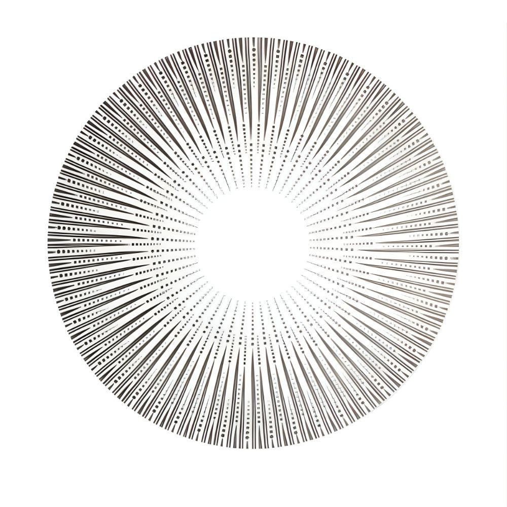 Circular design with放射性线条