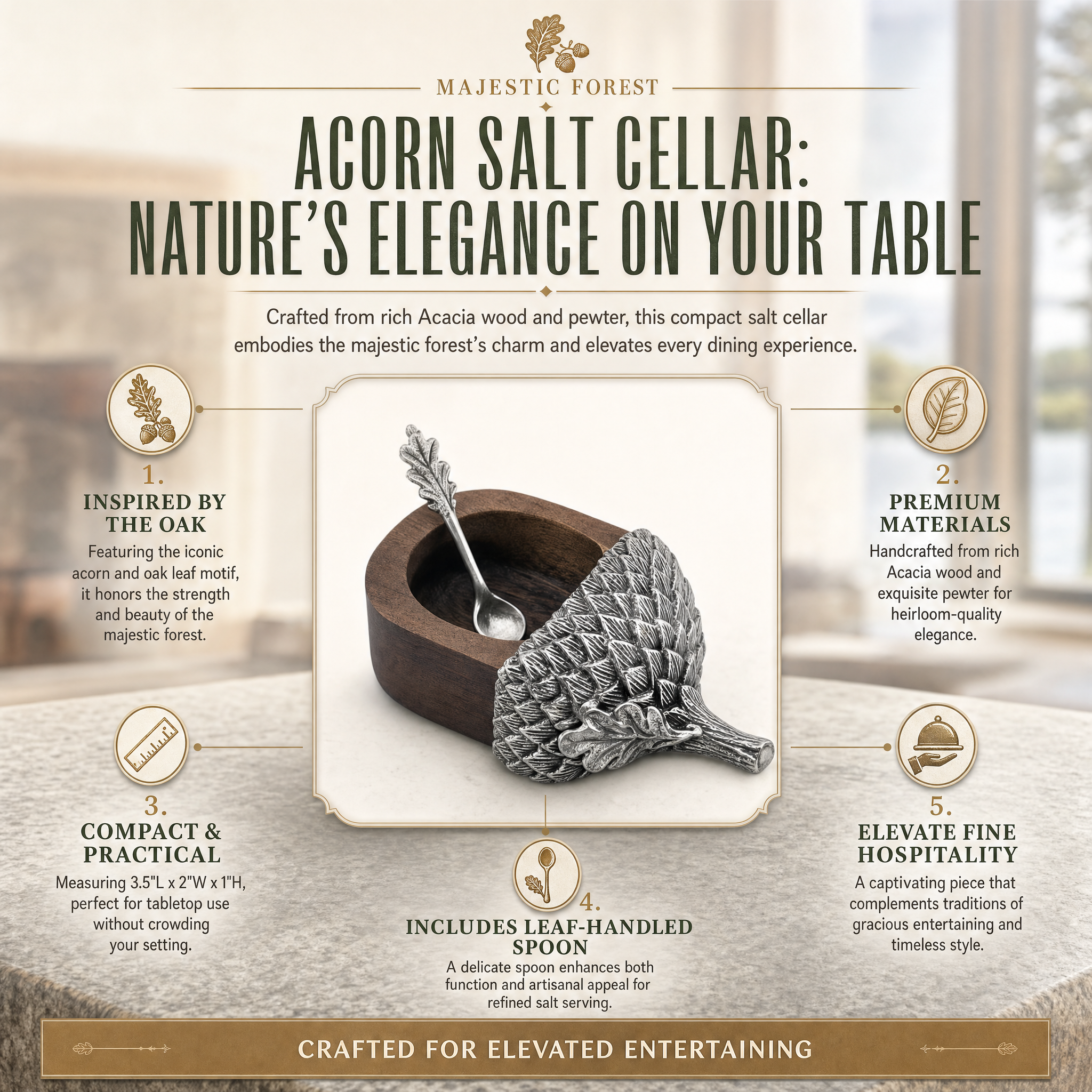 Acorn Salt Cellar