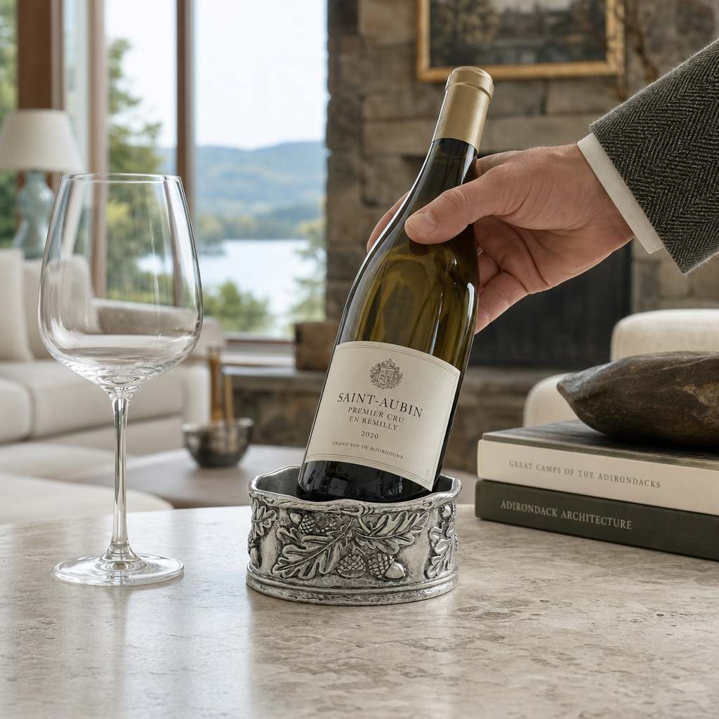 Acorn Oak & Leaf Pewter Wine Coaster