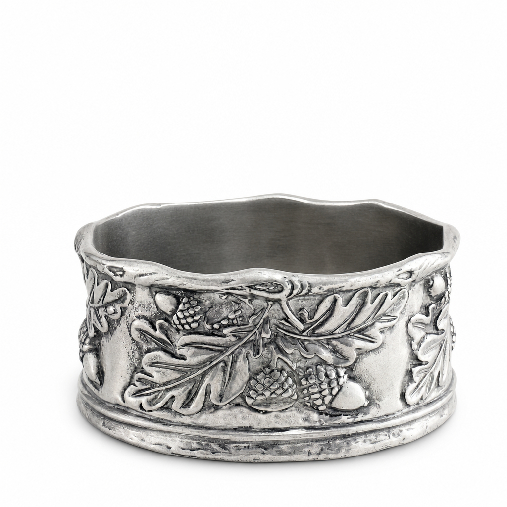 Acorn Oak & Leaf Pewter Wine Coaster