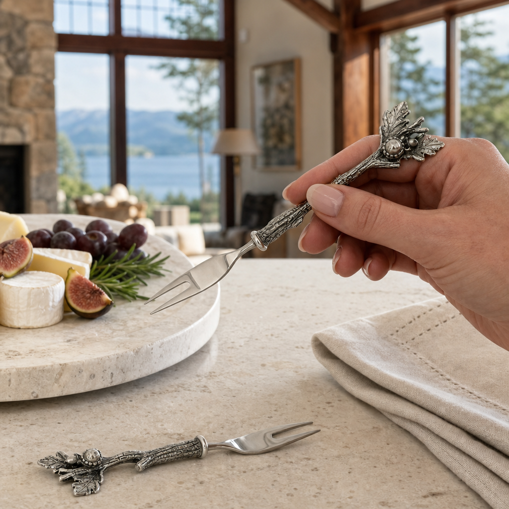 Acorn & Oak Leaf Hors d'oeuvre Fork