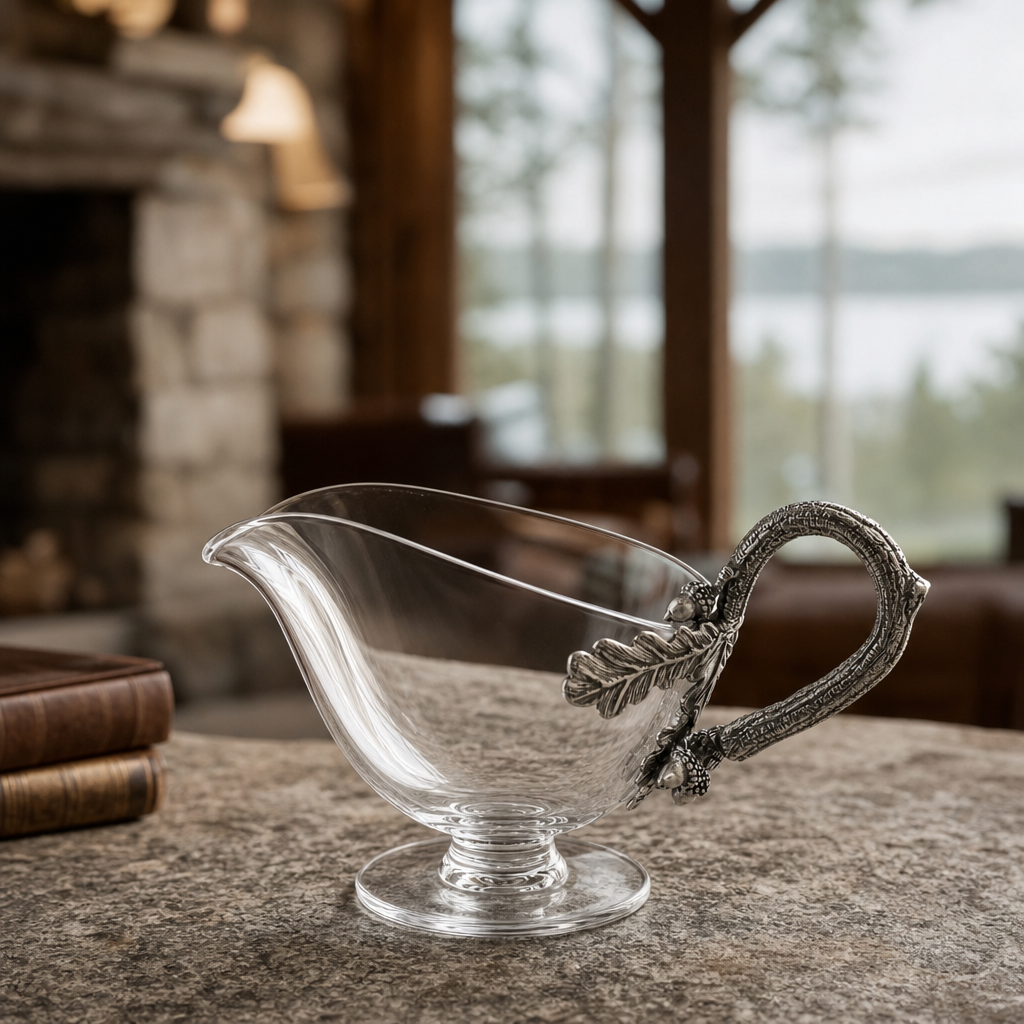 Acorn Forest Gravy Boat