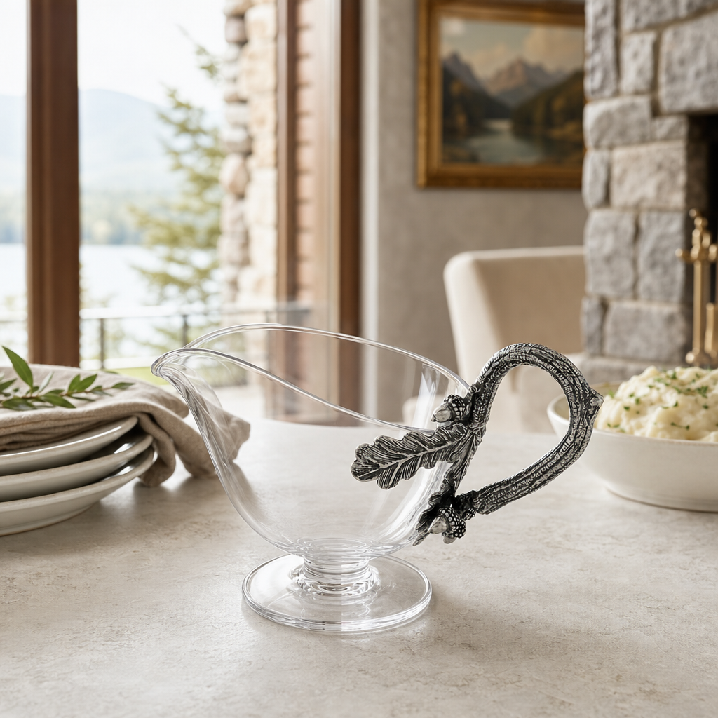 Acorn Forest Gravy Boat
