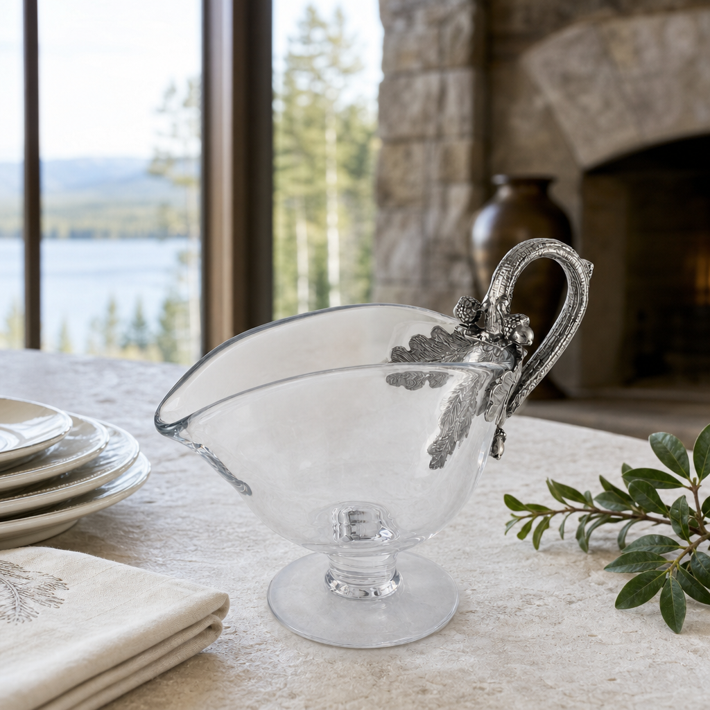 Acorn Forest Gravy Boat