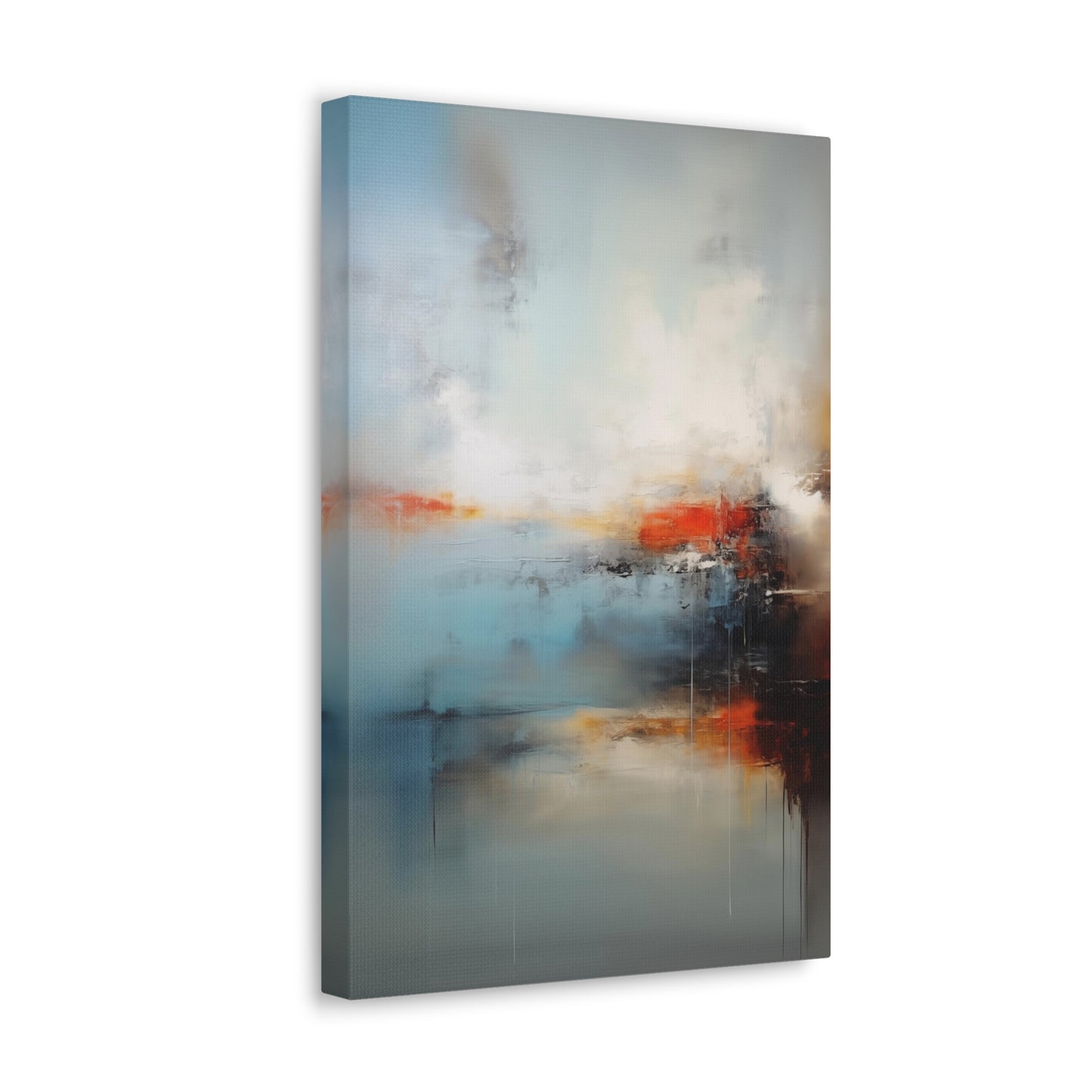 Abstract Misty Haze Wall Art - Canvas Print Gallery Wrap