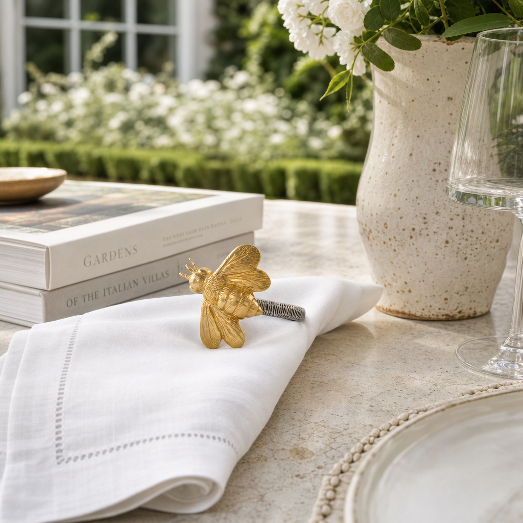 Gold Bee Napkin Ring