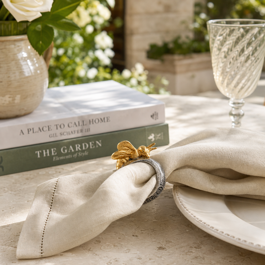 Gold Bee Napkin Ring