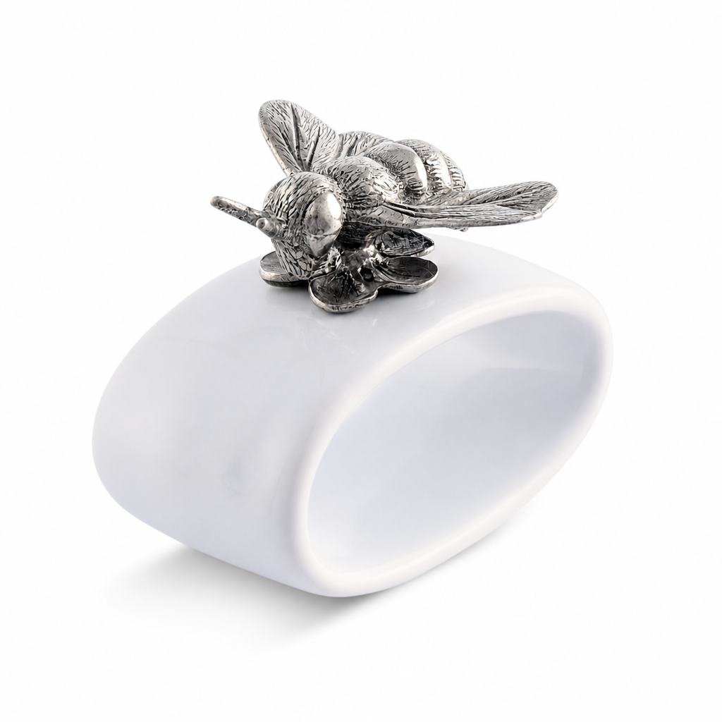 Bee Stoneware Napkin Ring