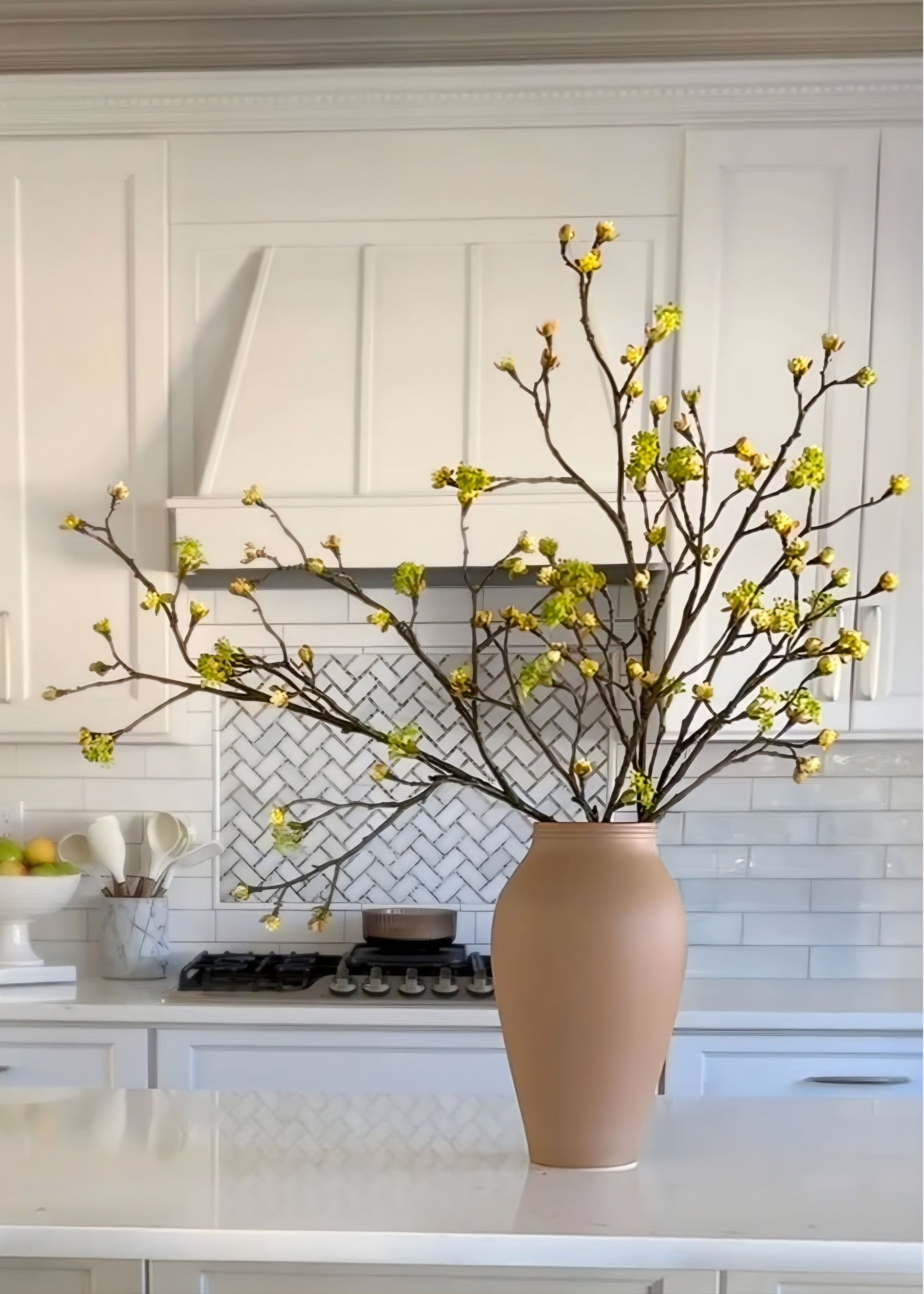 Artificial Budding Flower Branch - 42"