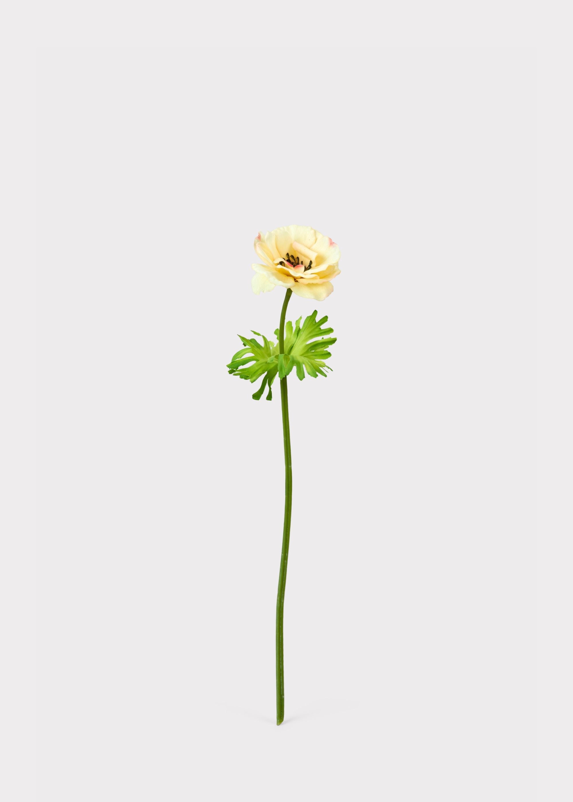 Yellow Real Touch Artificial Buttercup Fake Flower - 20.5"