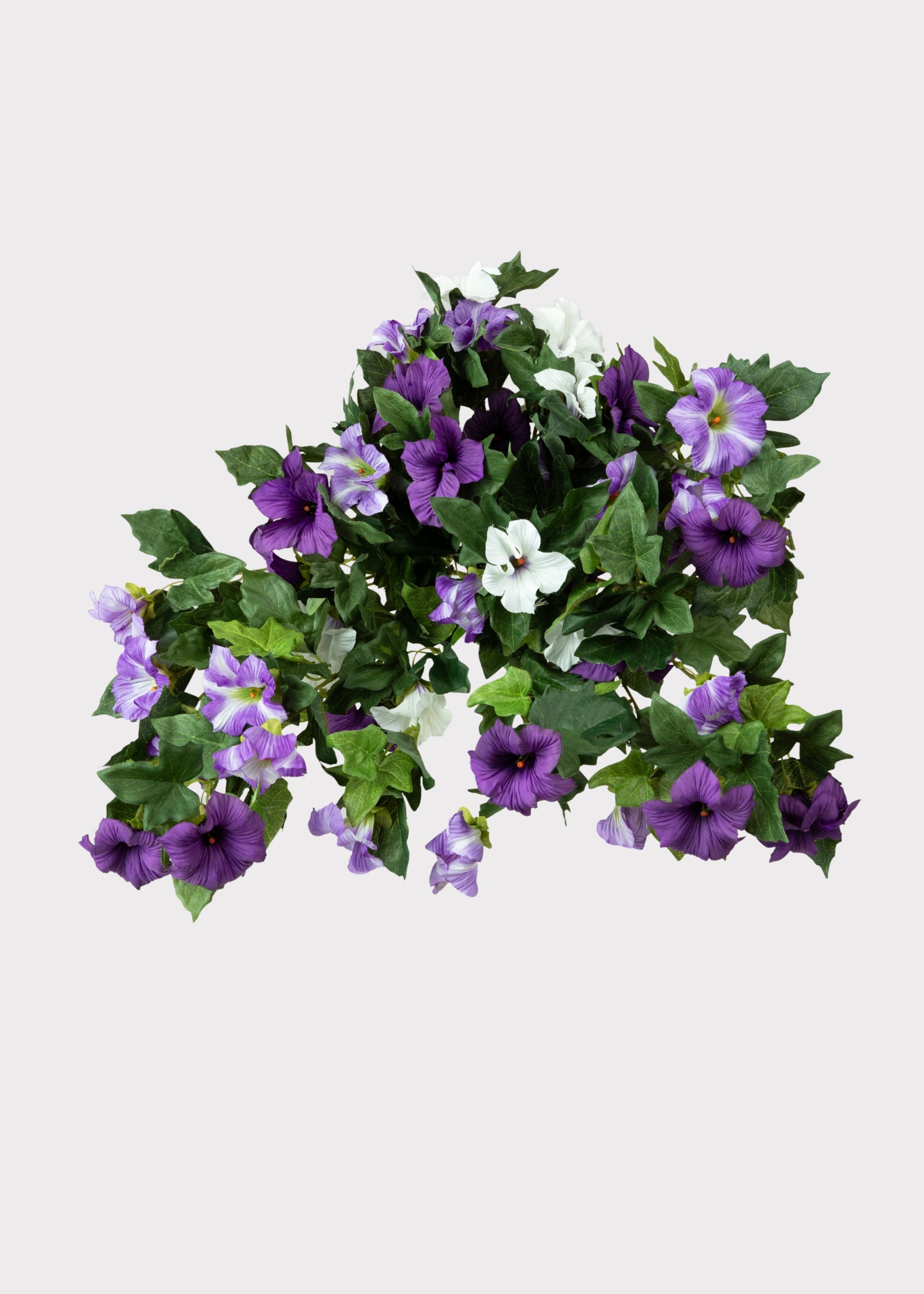 Fake Petunia UV Treated Indoor/Outdoor Hanging Flower Bush - 26"