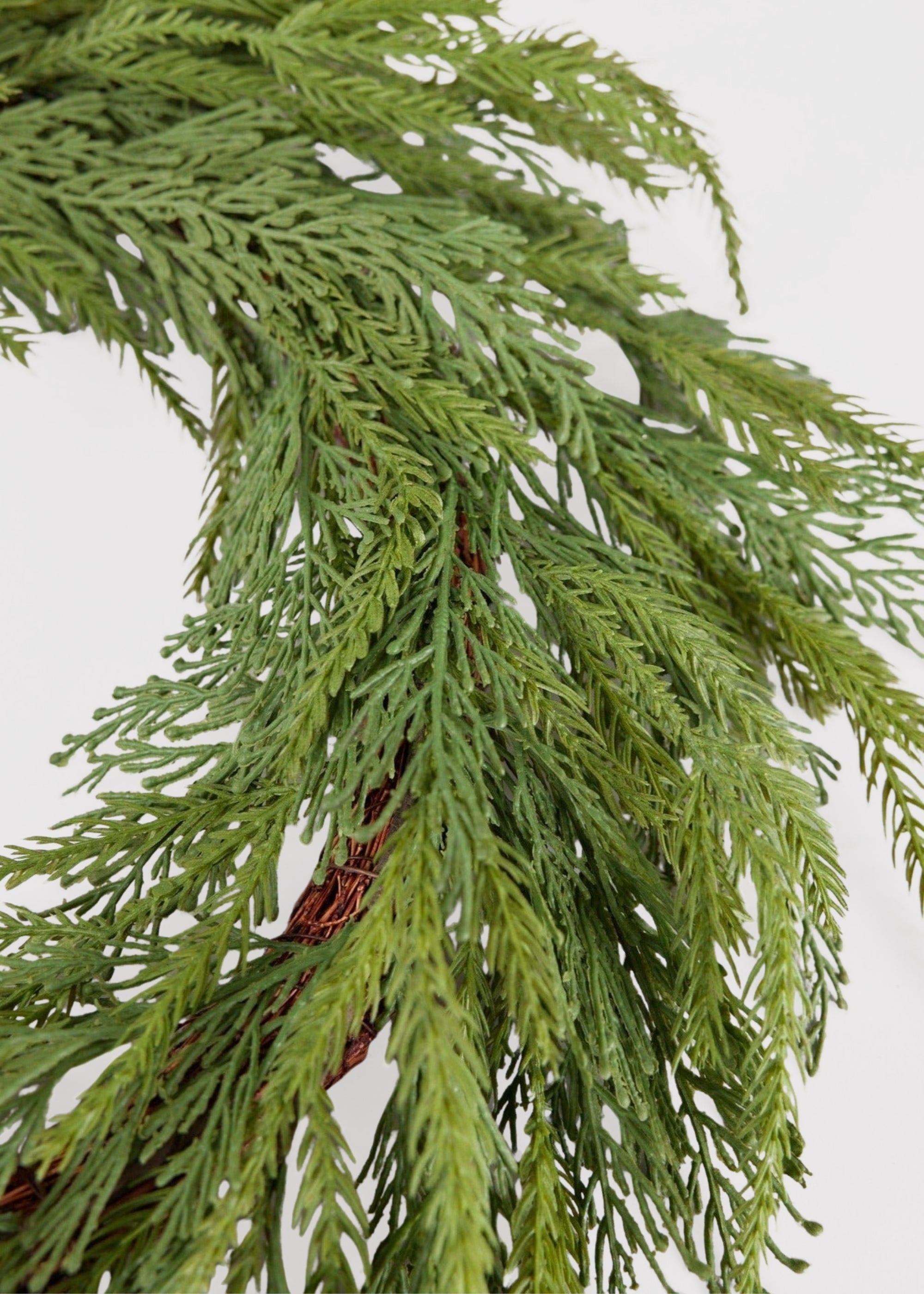 UV Treated Faux Indoor/Covered Outdoor Cedar Wreath - 24"