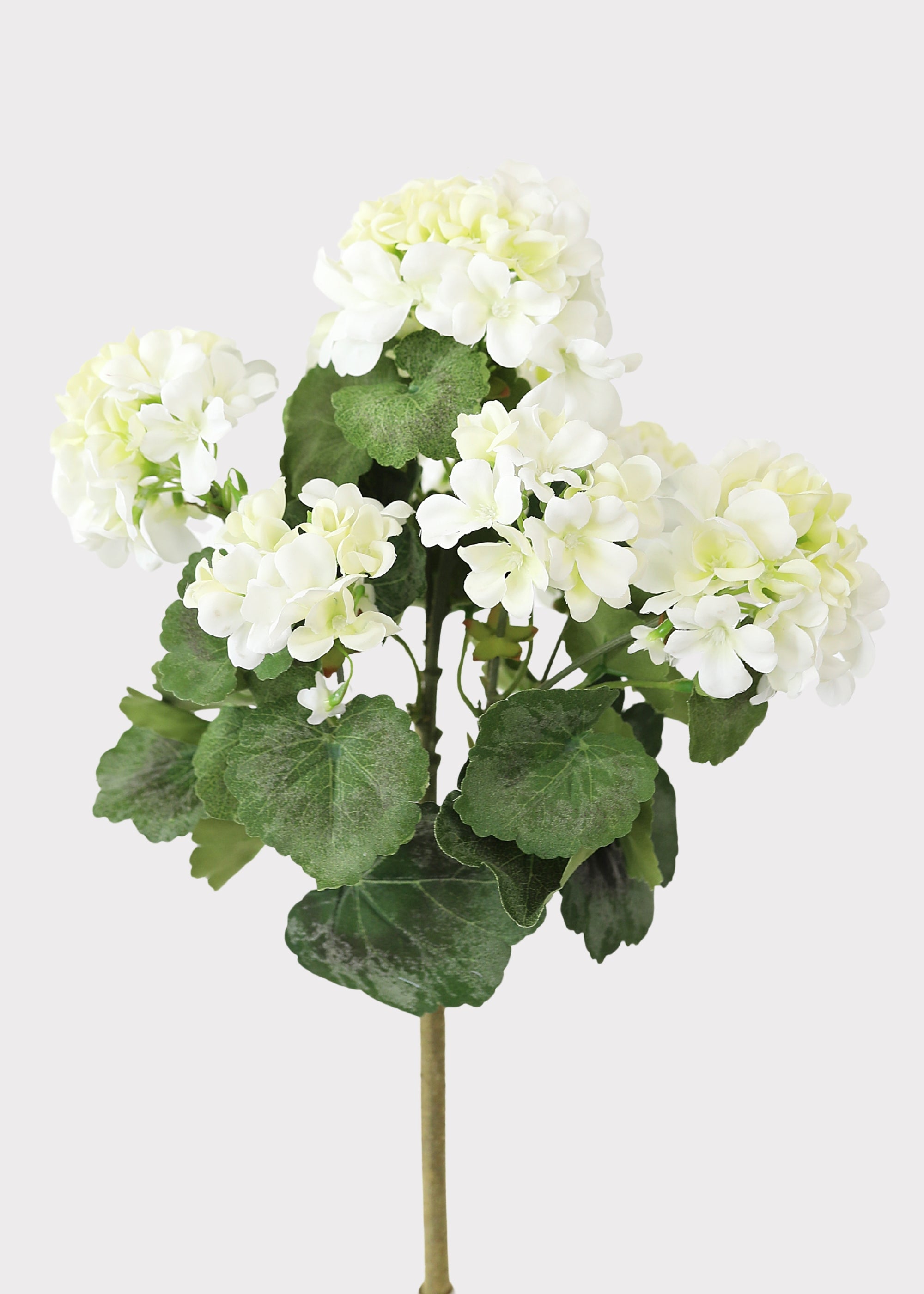 Outdoor Artificial Flowers | Water Resistant Outdoor Geranium Bush - 18"