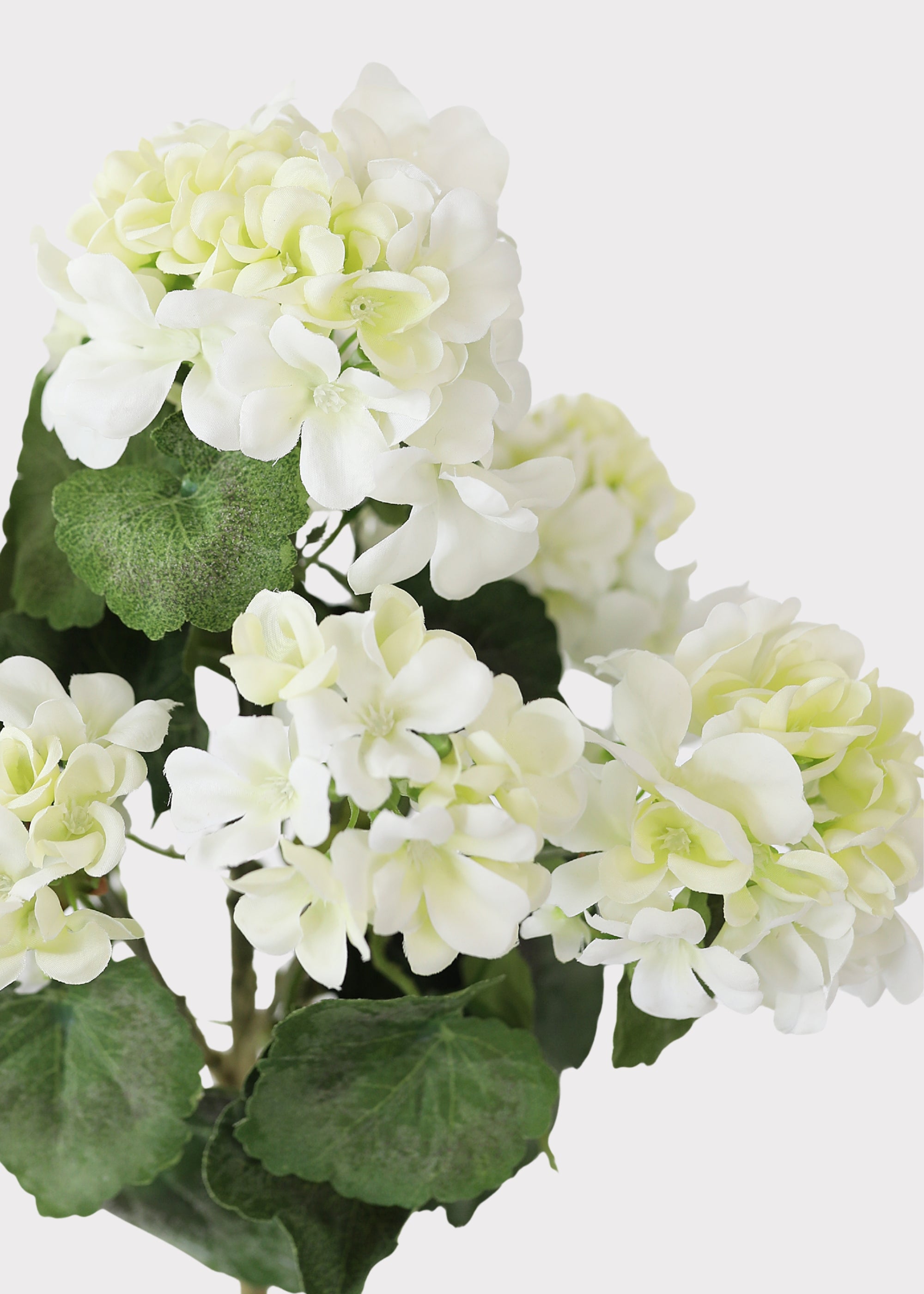 Outdoor Artificial Flowers | Water Resistant Outdoor Geranium Bush - 18"