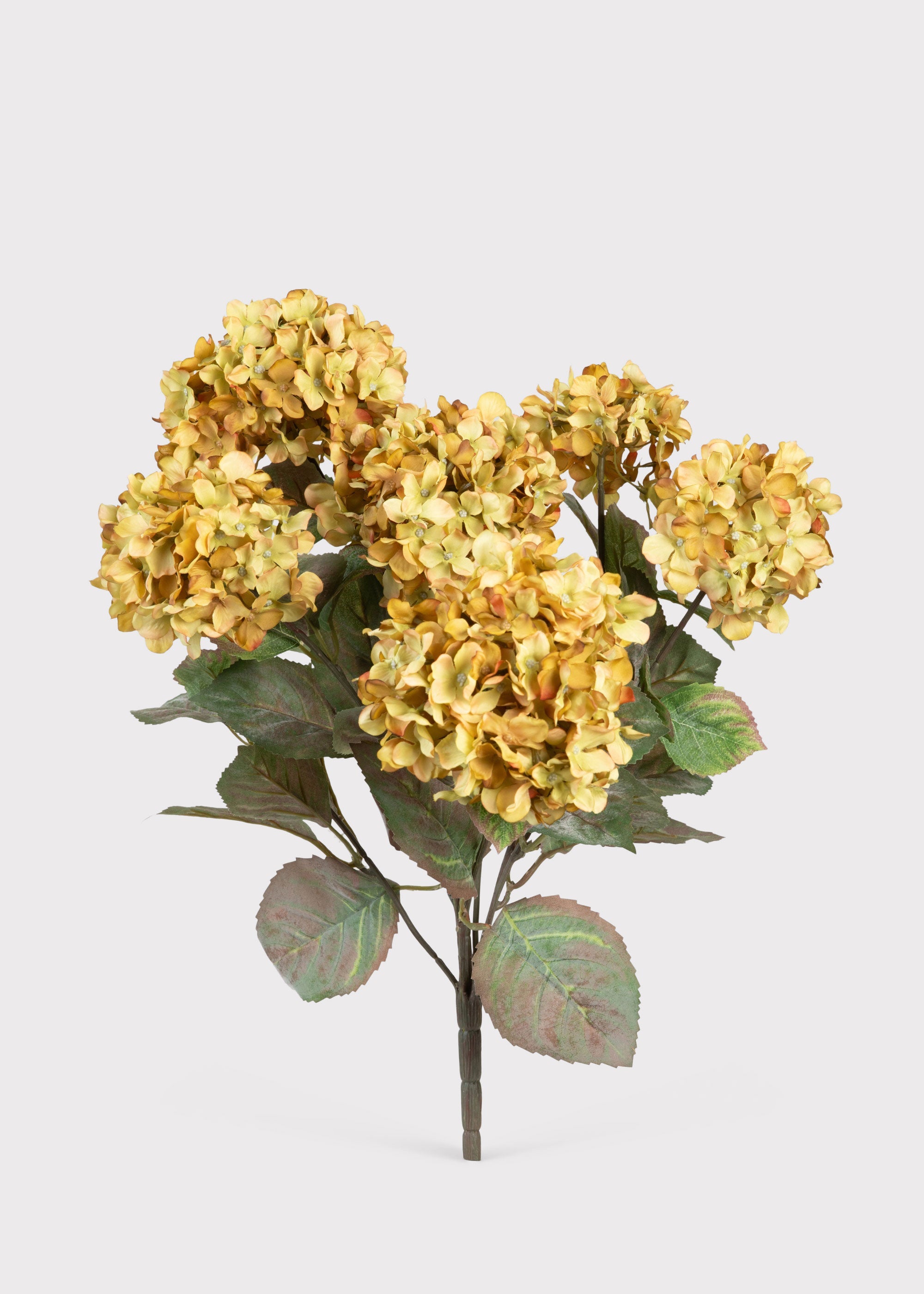 Vintage Antique Green Fake Hydrangea Bush - 20"