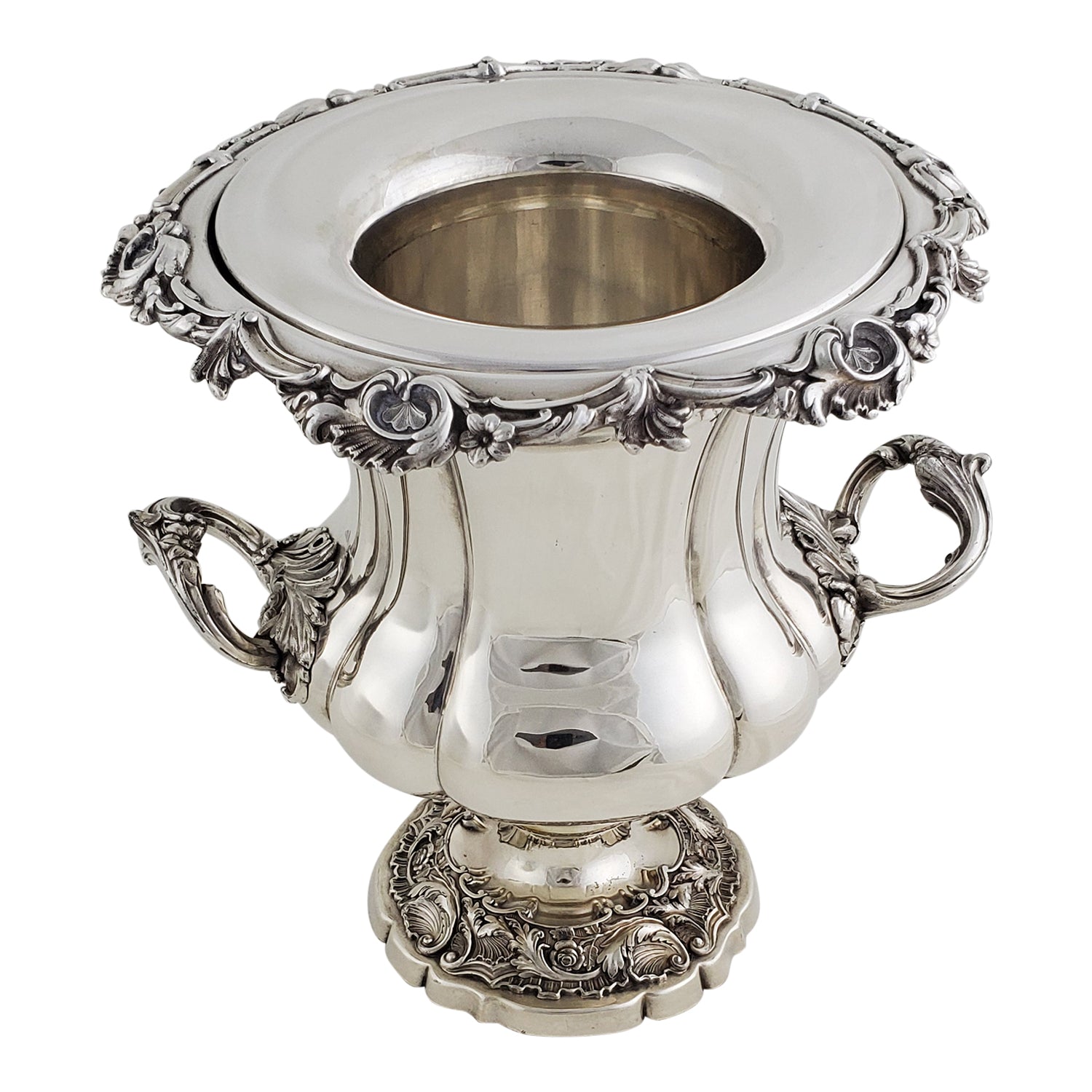 Wine Cooler with intricate designs on a white background