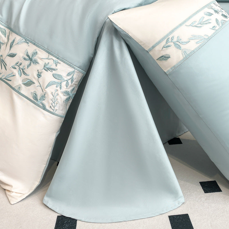 Premium French 100S Long-Staple Cotton Embroidered Bedding Set