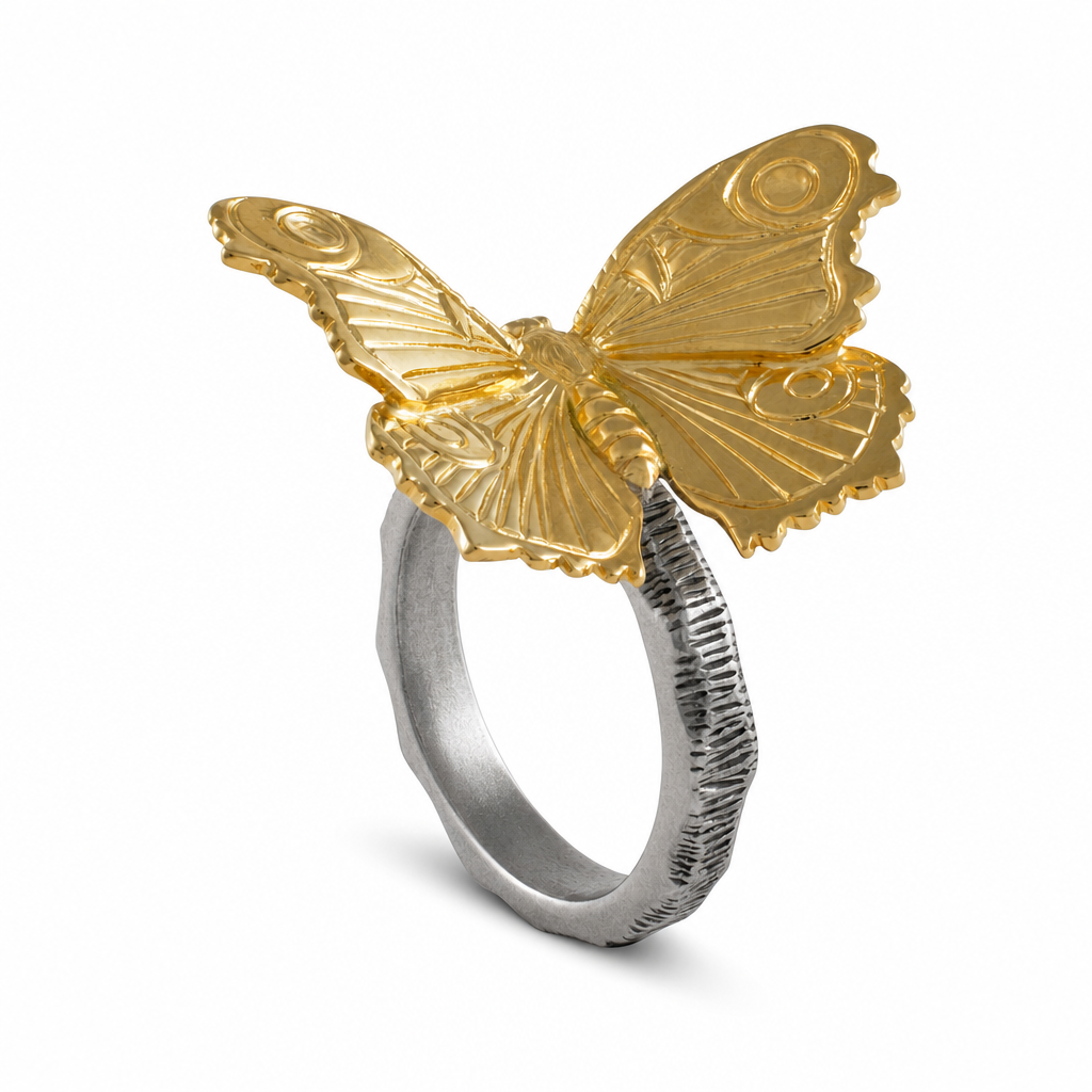 Gold Butterfly Napkin Ring