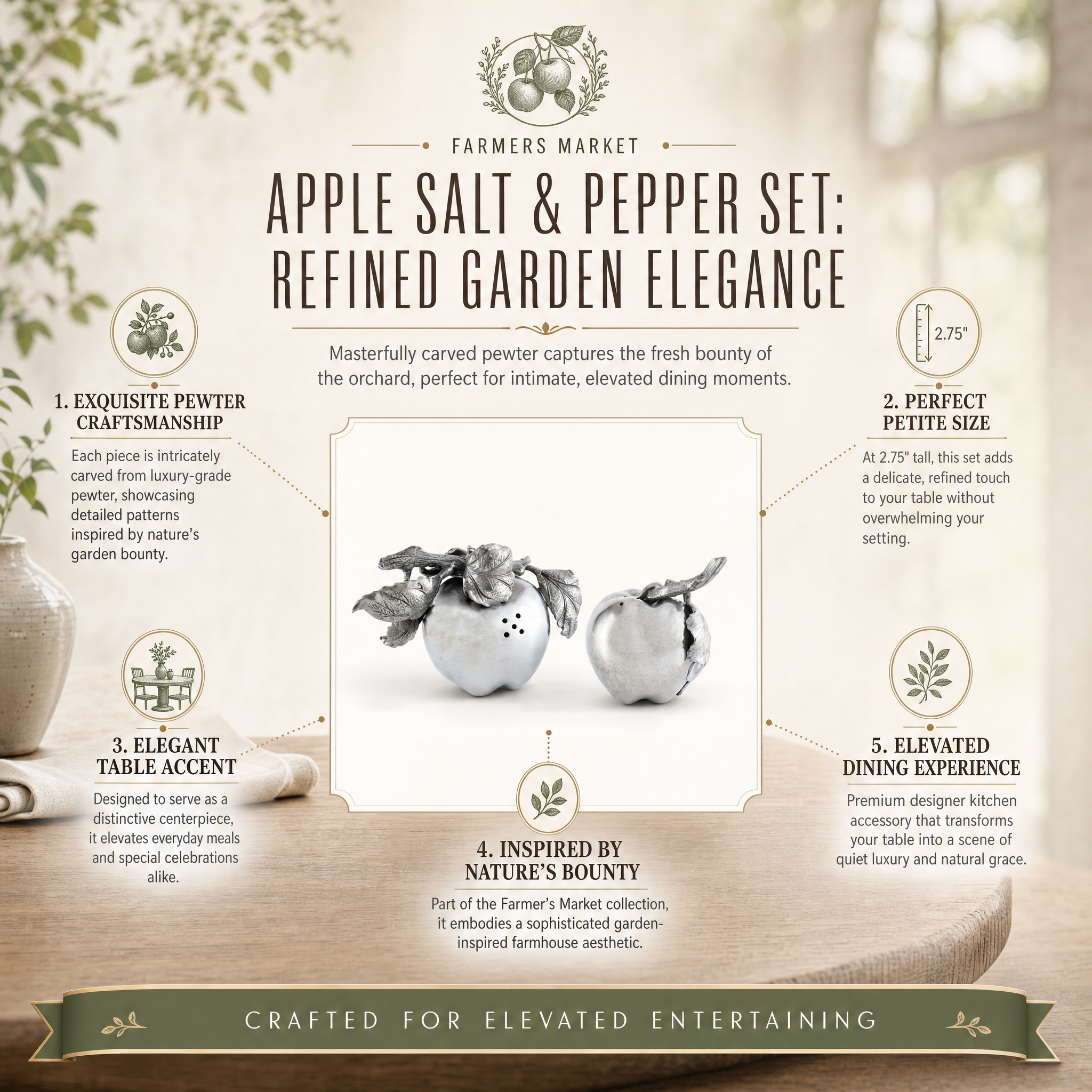 Apple Salt & Pepper Set