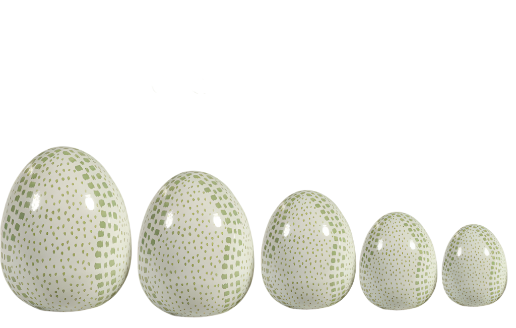 Green Polka Dot Egg