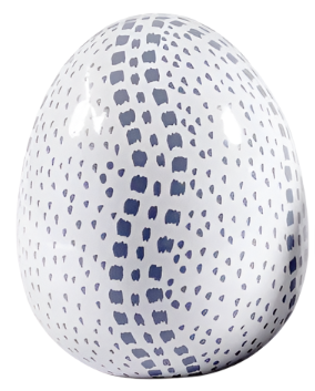 Soft Blue Polka Dot Egg