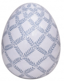 Soft Blue Lattice Egg