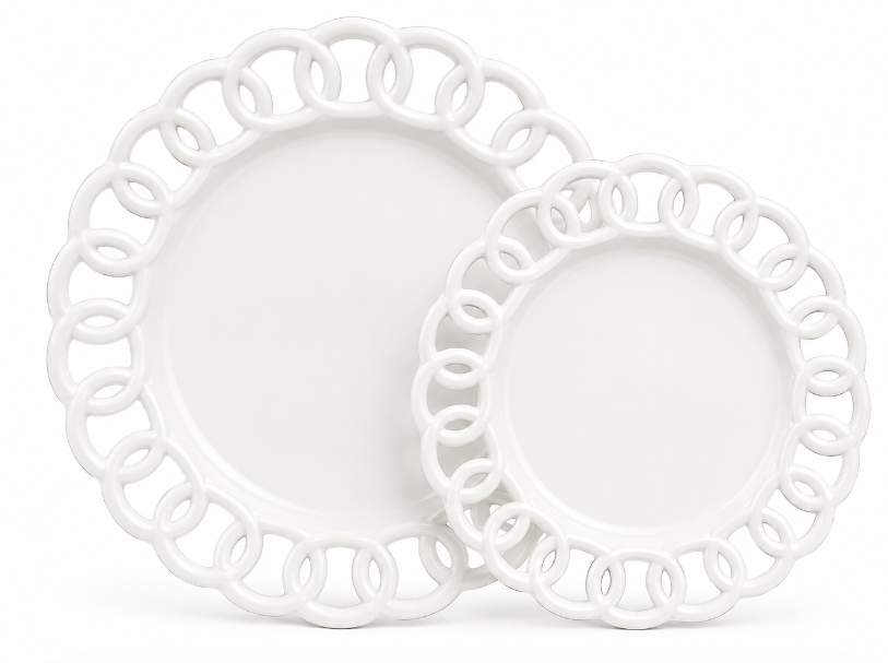White Loop Dinnerware Collection