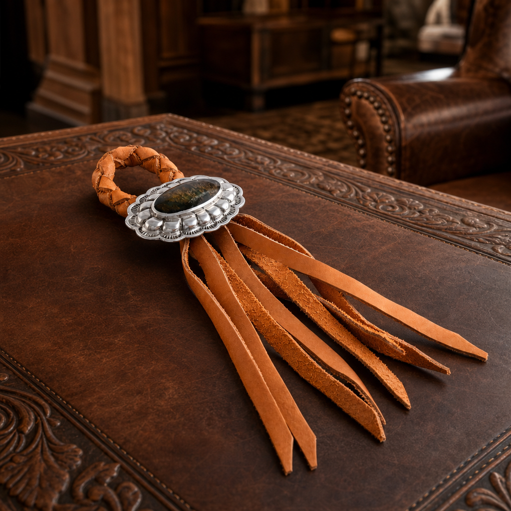 Concho Leather Napkin Ring