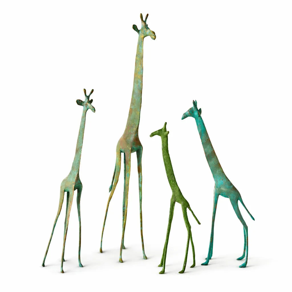 Tuareg Brass Giraffes Figurines