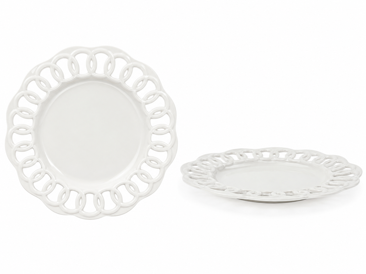 White Loop Dinnerware Collection