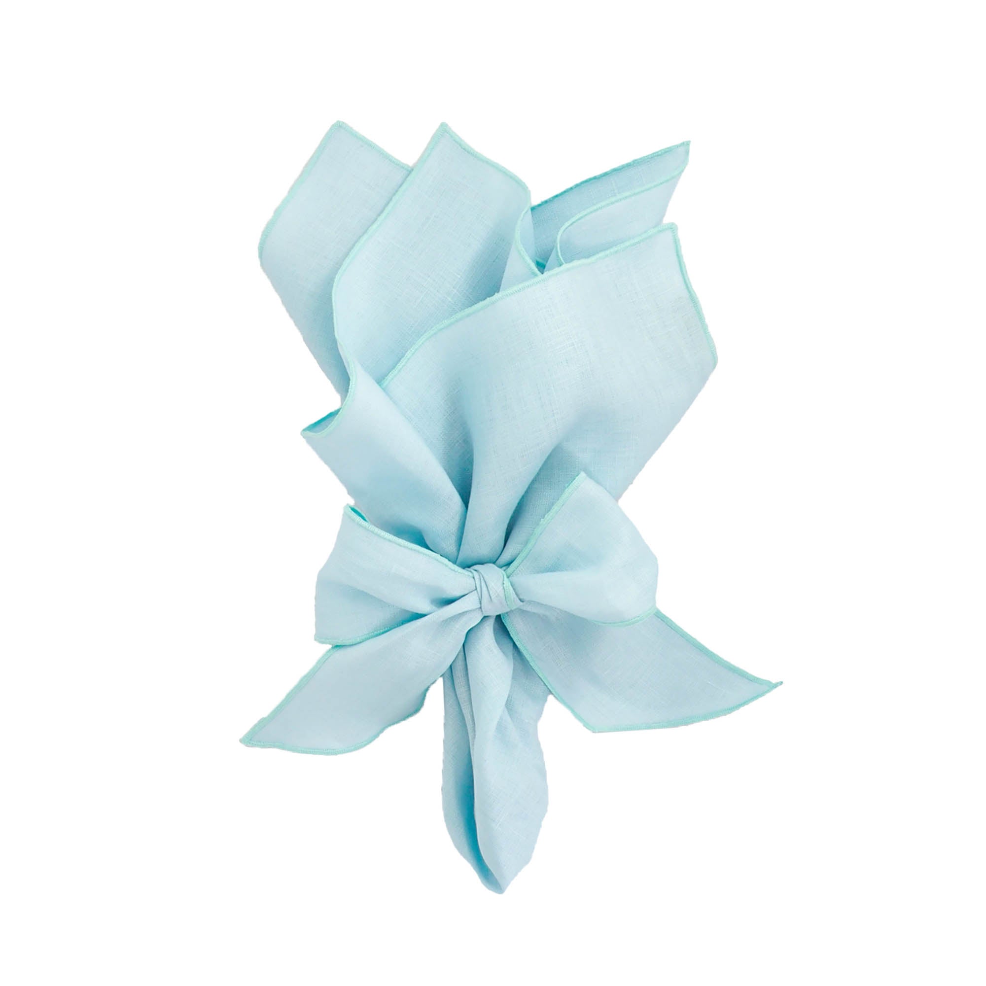 Green Linen Dinner Napkins, Set of 4