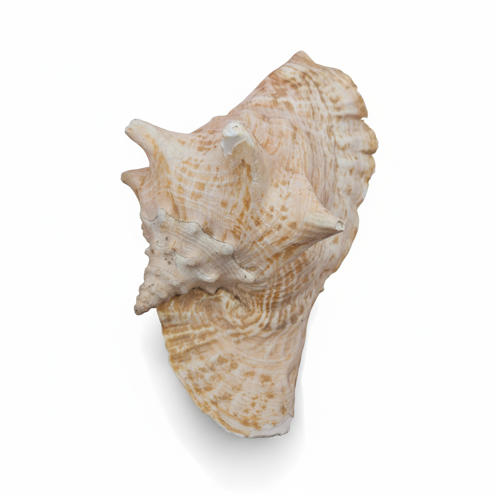 Conch Large seashell on a white background