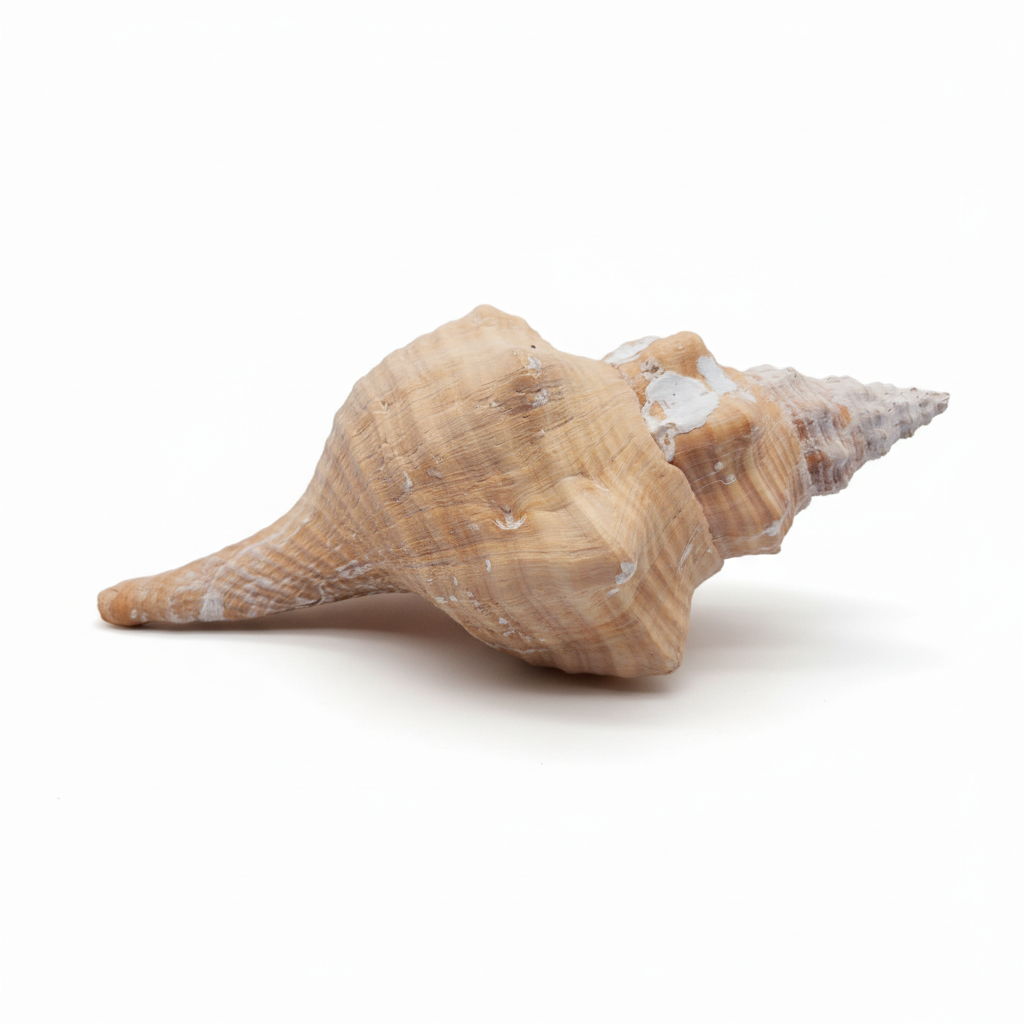 Rare Apricot Horse Conch Display Shell – Premium Coastal Home Decor Specimen 11" (Triplofusus giganteus)