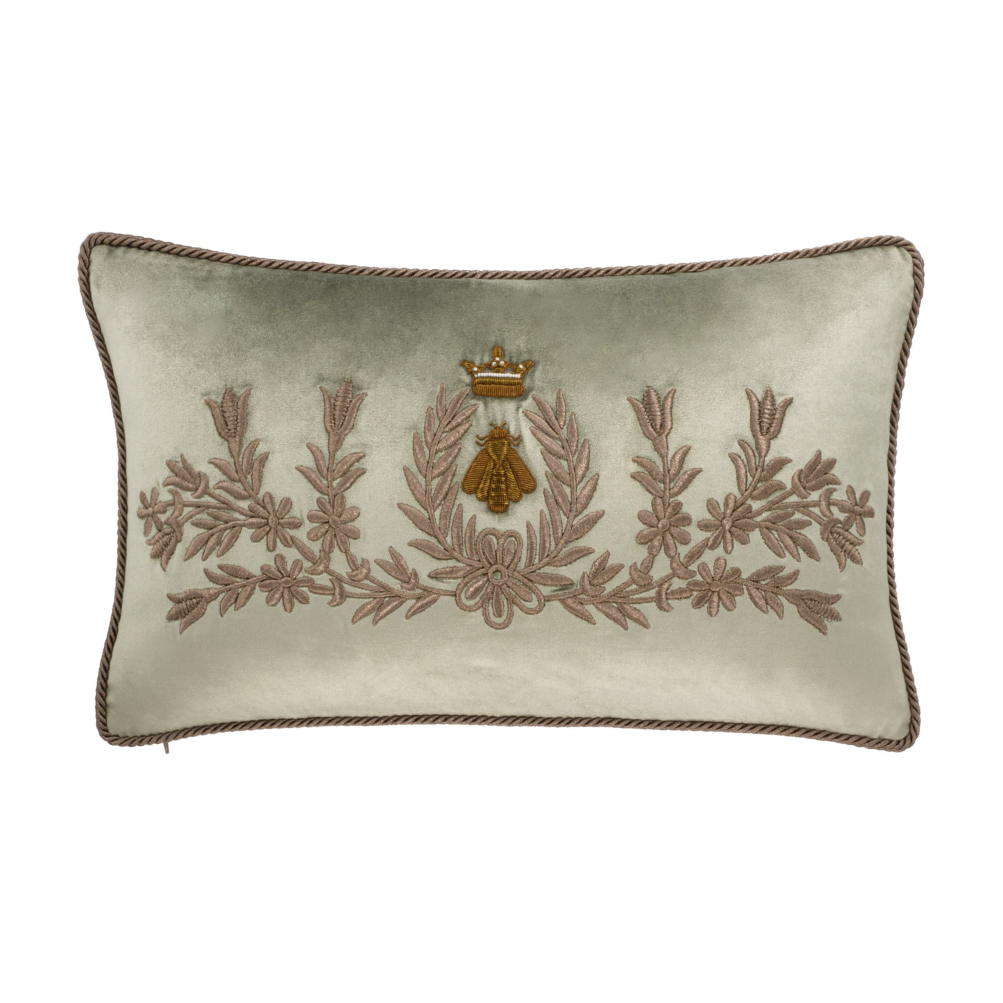 Regina Silk Velvet Throw Pillow Cover, 12 x 20