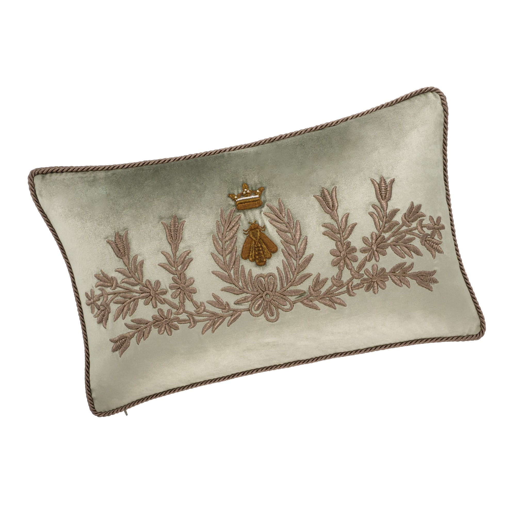Regina Silk Velvet Throw Pillow Cover, 12 x 20
